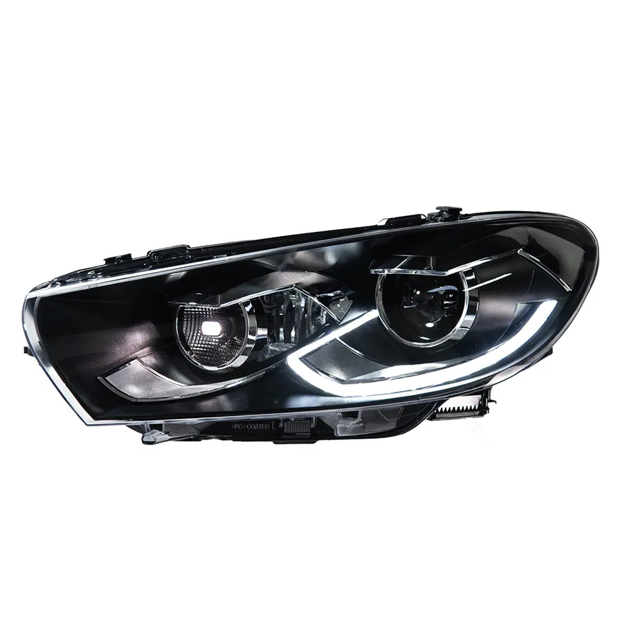 Volkswagen 09-15 scirocco R DRL, projector lens Headlight Assembly 2009-2015