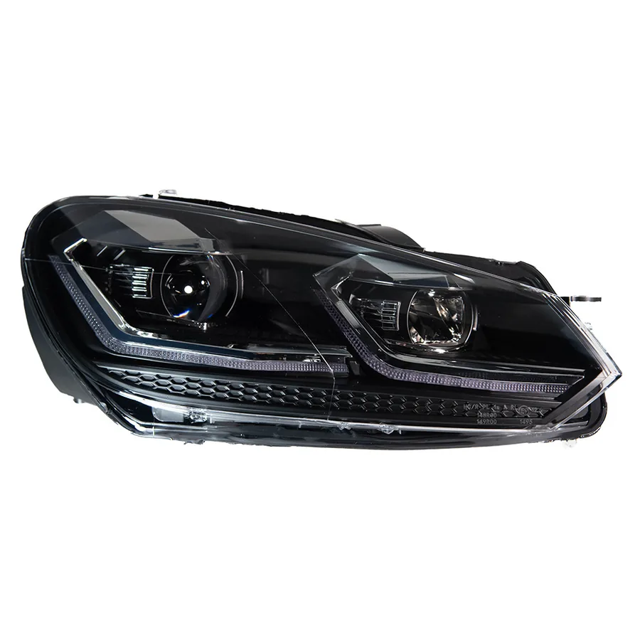 Volkswagen Golf 09 LED, DRL, projector lens Headlight Assembly 2009-2012