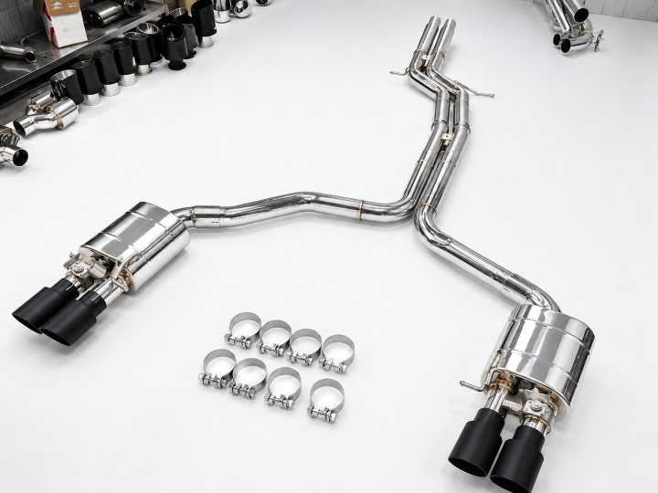 2016 Audi S6 C7 4.0T SS304 Valved Catback Exhaust System